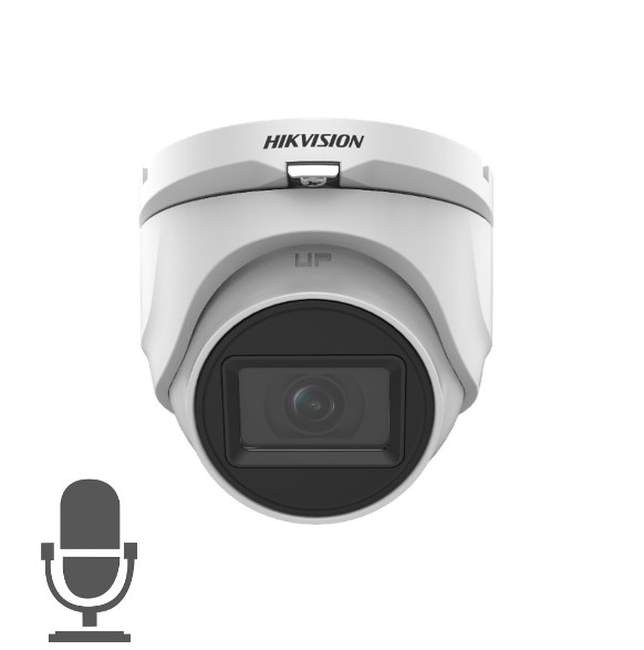 Camera supraveghere Dome cu microfon 5Mp Hikvision DS-2CE78H0T-IT3FS3